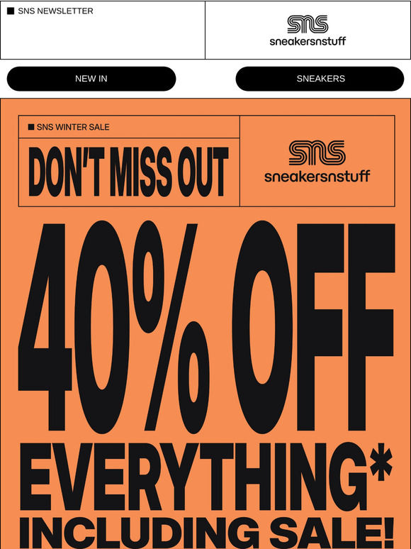 WINTER SALE: GET 40% OFF EVERYTHING*