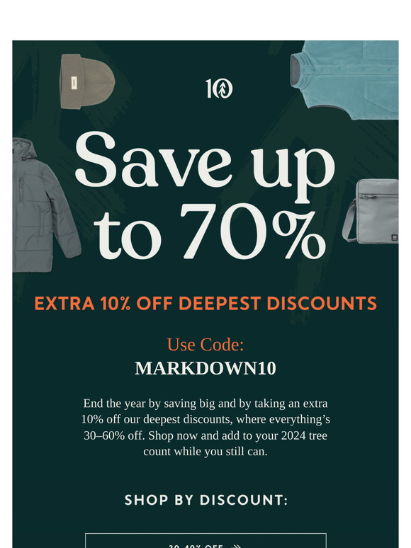 Save up to 70% on Deepest Discounts 👀