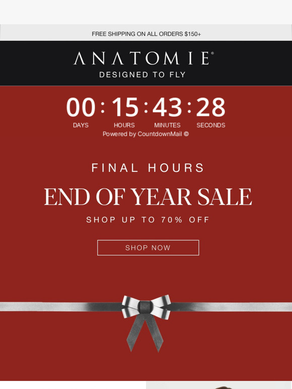 Ends Tonight : Up to 70% Off End of Year Sale ✨