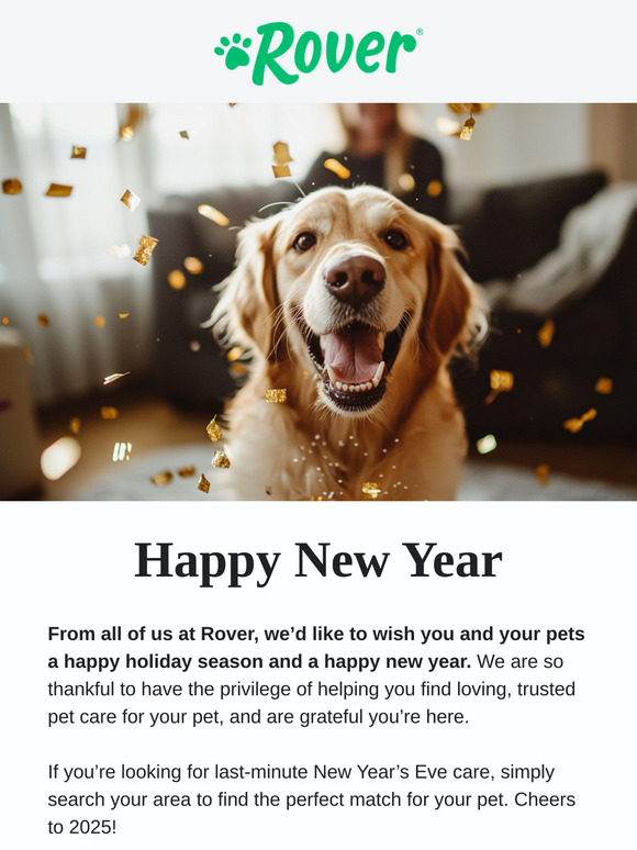 Thanks for choosing Rover—this year and beyond 🥂