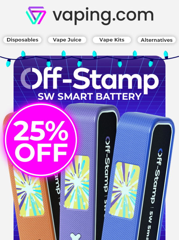 Vaping: Hurry, Last Chance: 25% Off Off-Stamp Vapes - Shop Now! | Milled