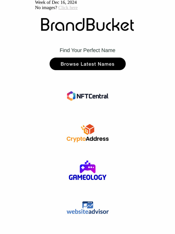 Your Weekly Digest of New Names