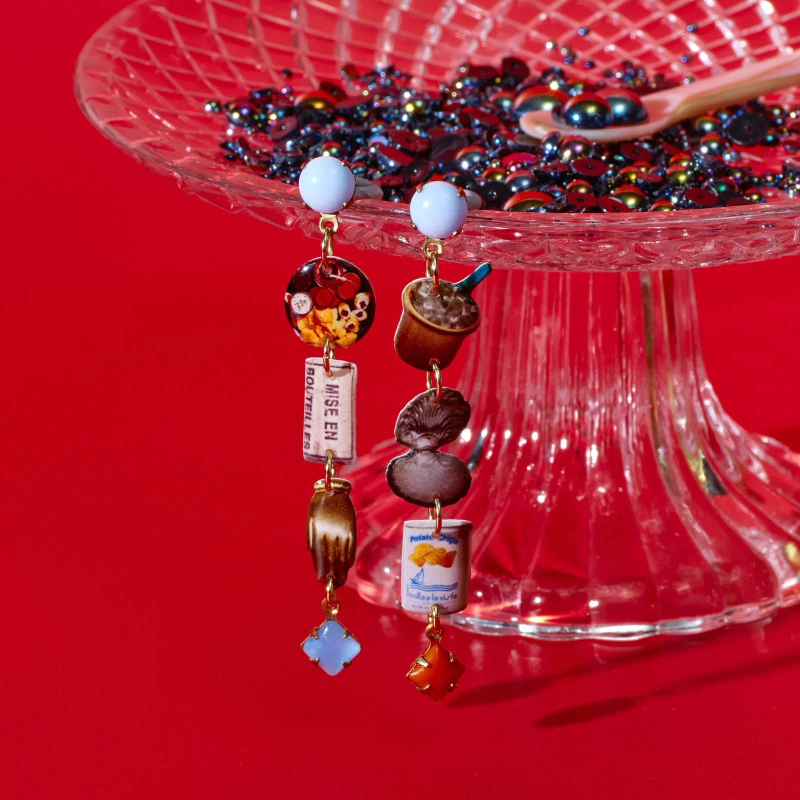 Image of Caviar Service Earrings