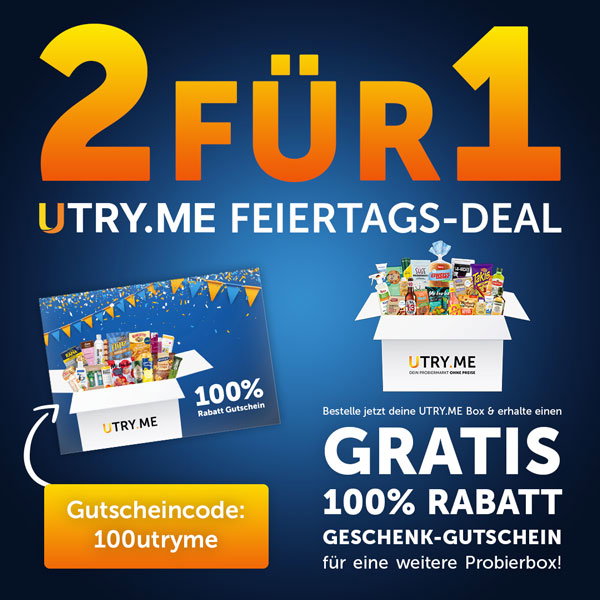 2 für 1 Feiertags-Deal bei UTRY.ME