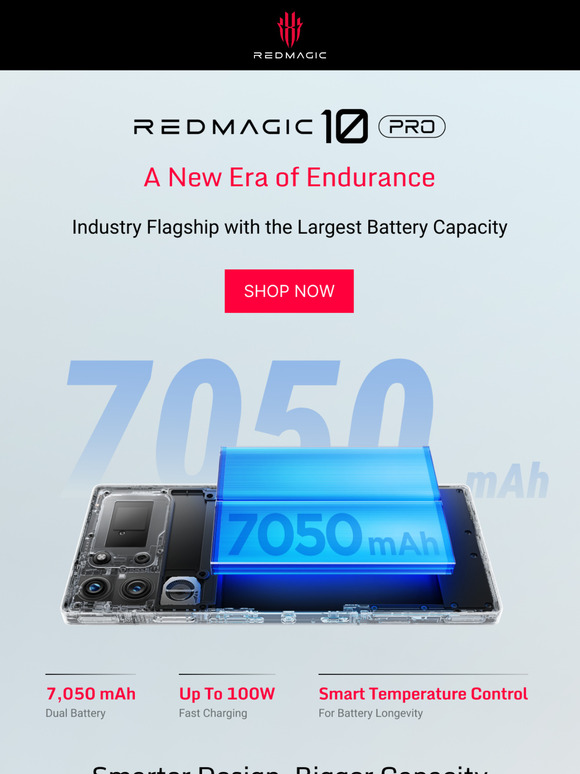 🔋The Power of REDMAGIC 10 Pro’s 7,050mAh Battery