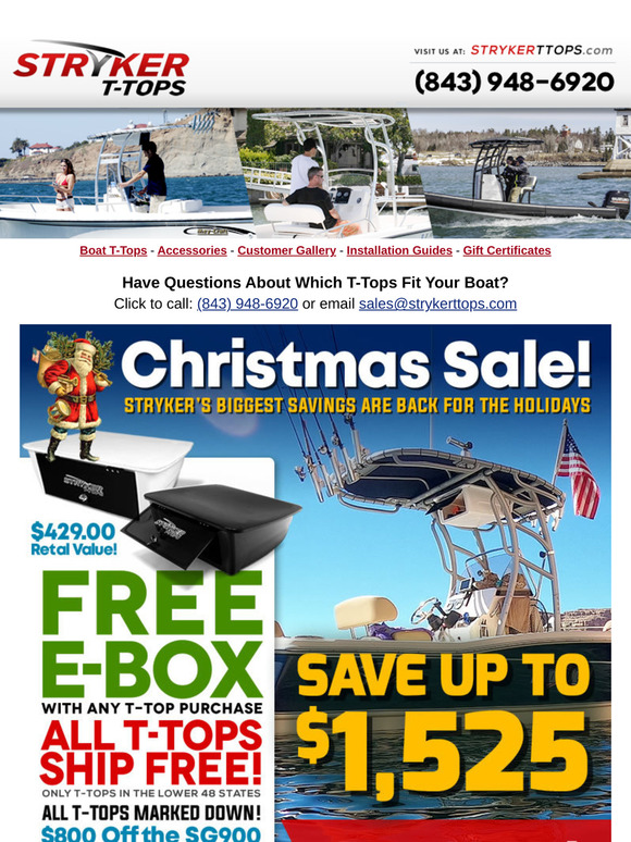 Biggest Sale at Stryker T-Tops!