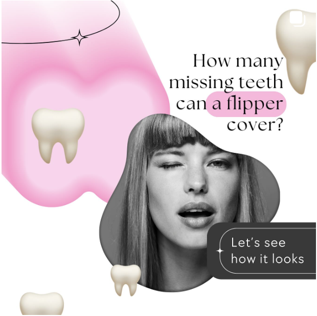 How many teeth can a Flipper cover?
