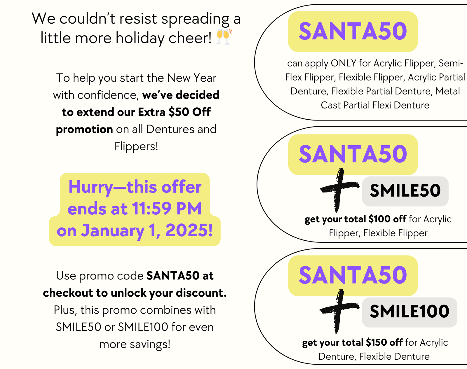 Smile Boutique NY Holidays Promo