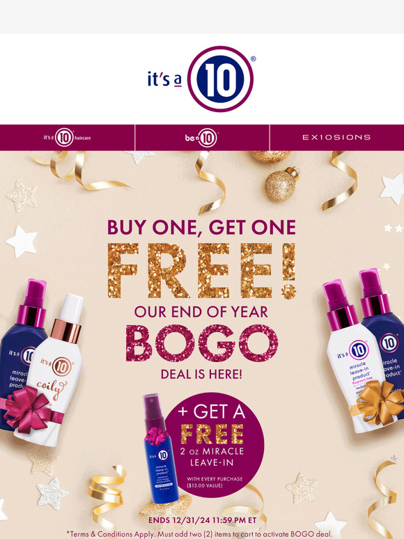 ✨ BUY 1, GET 1 FREE❗Plus free gift with every purchase! 🎁