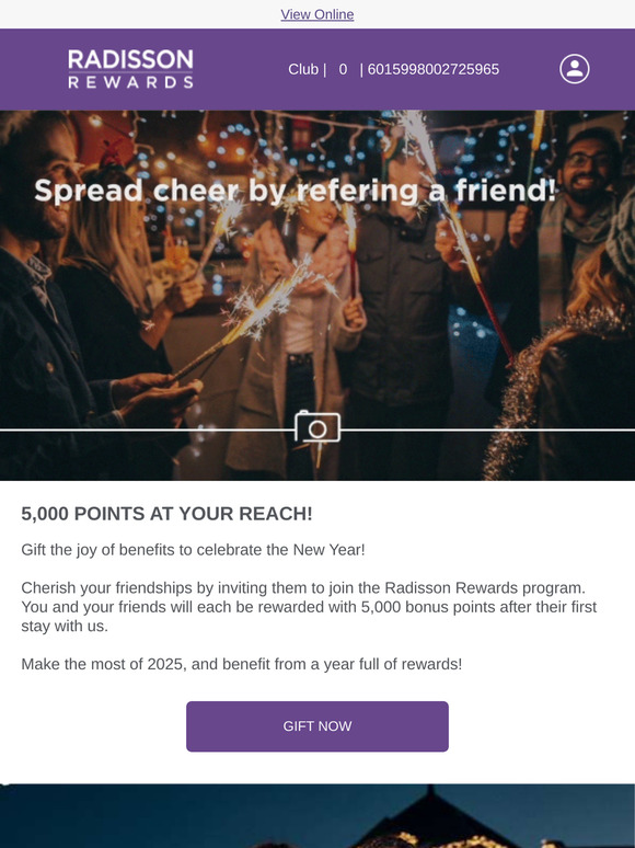 Spread cheer by refering a friend!