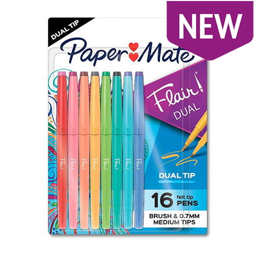 Paper Mate® Flair Dual Felt-Tip Pens - Set of 16 