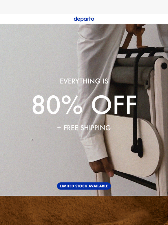80% OFF EVERYTHING! Limited quantities available.