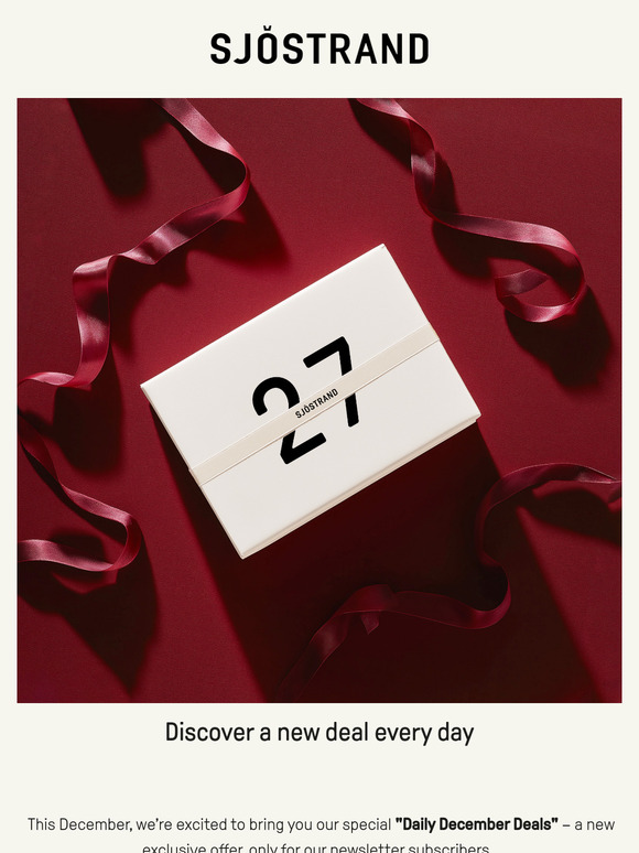 27 dec: Unlock your daily december deal