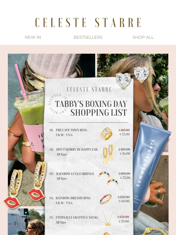Tabby Kenton’s Boxing Day Shopping List ✨