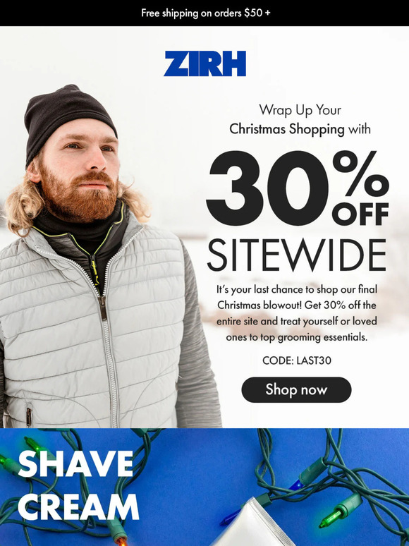 Final Christmas Blowout – 30% Off Sitewide!