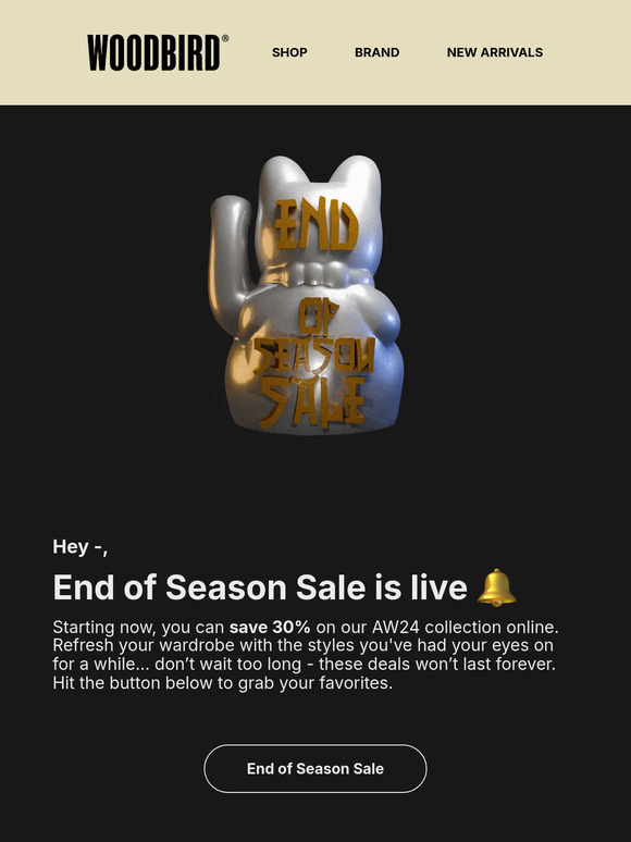 End of Season Sale is live 🔔
