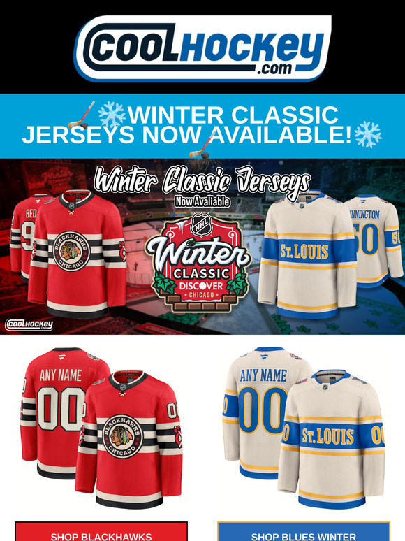 Winter Classic Jerseys Now Available! ❄️ 🏒