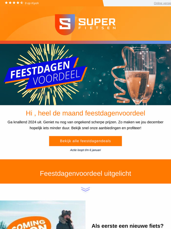 Knallend het jaar uit met extra Feestdagenvoordeel