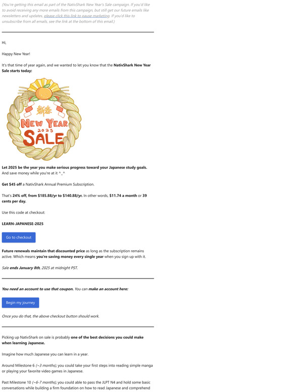NativShark New Year's Sale (Coupon inside)