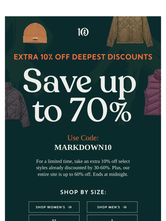 Psst: Extra 10% Off Deepest Discounts