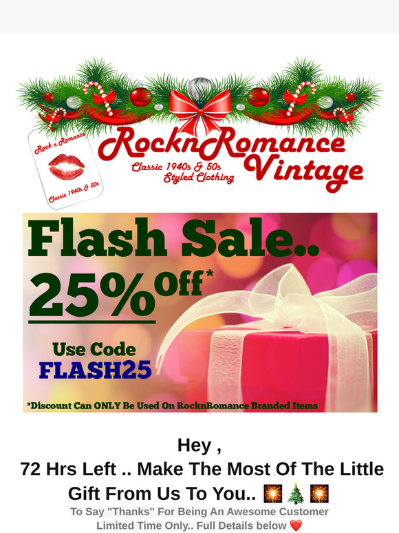72hrs Left.. 25% Off.. A Gift From Us To You... ✨🎄✨