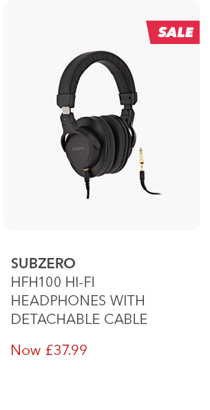 SubZero HFH100 Hi-FI Headphones With Detachable Cable