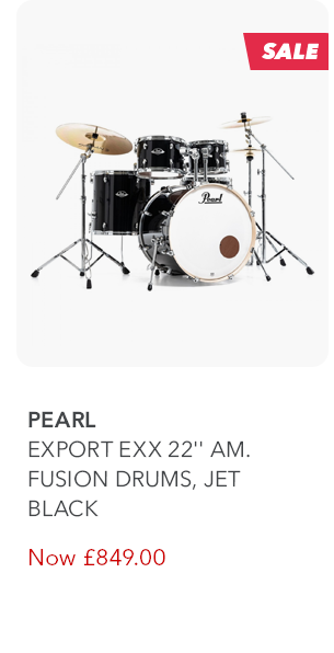 Pearl Export EXX 22'' Am. Fusion Drums, Jet Black