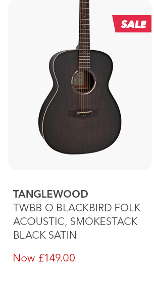 Tanglewood TWBB O Blackbird Folk Acoustic, Smokestack Black Satin