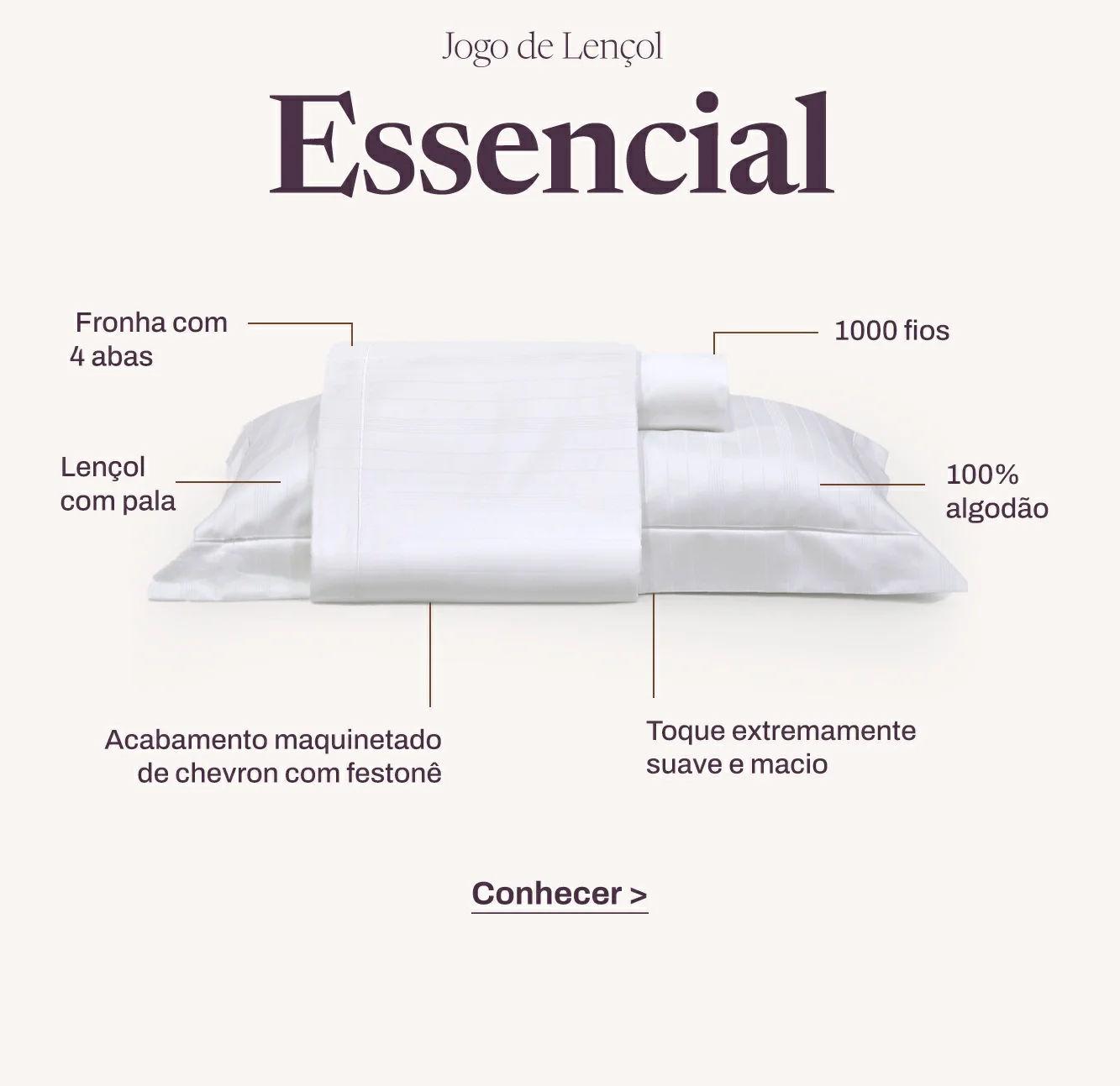 Jogo de Lençol Essencial