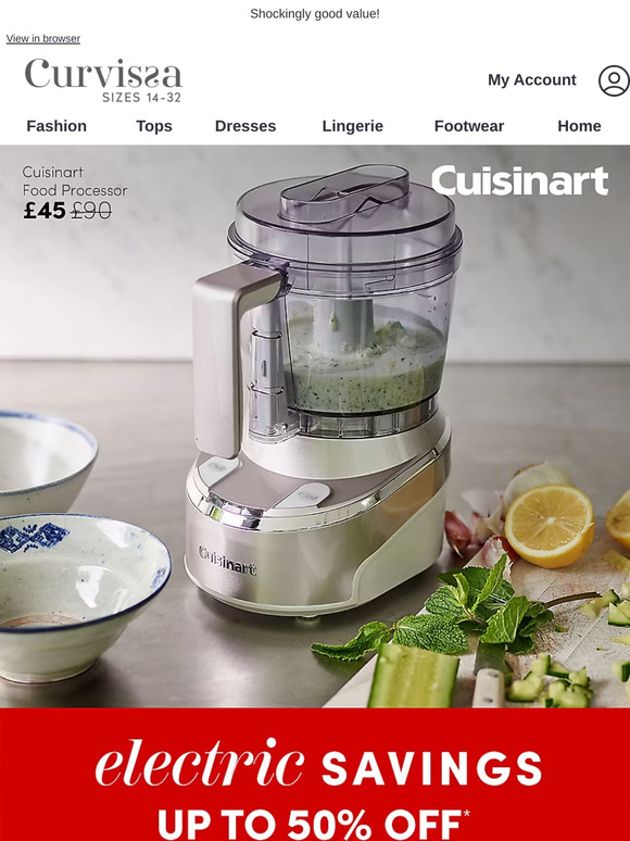 Electricals still up to 50% off, don't miss out.