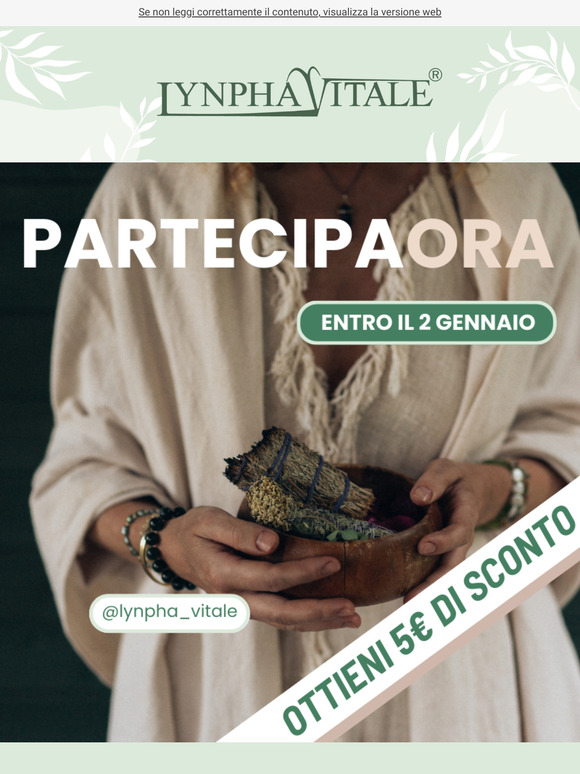 Ottieni subito uno sconto di 5€! 🎉