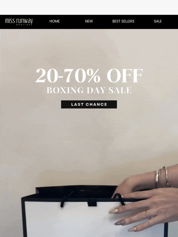 Last Chance! Boxing Day Sale Ending soon!