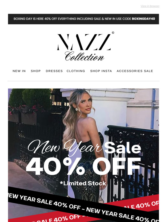 💫Last Call for NYE Glam: 40% Off Sitewide! 🕺