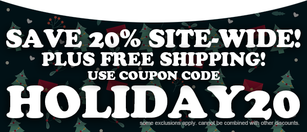 Save 20% with Code: HOLIDAY20