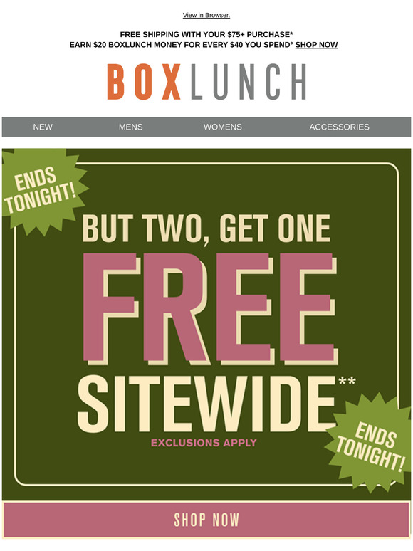Time is ticking to buy two, get one free ⌛