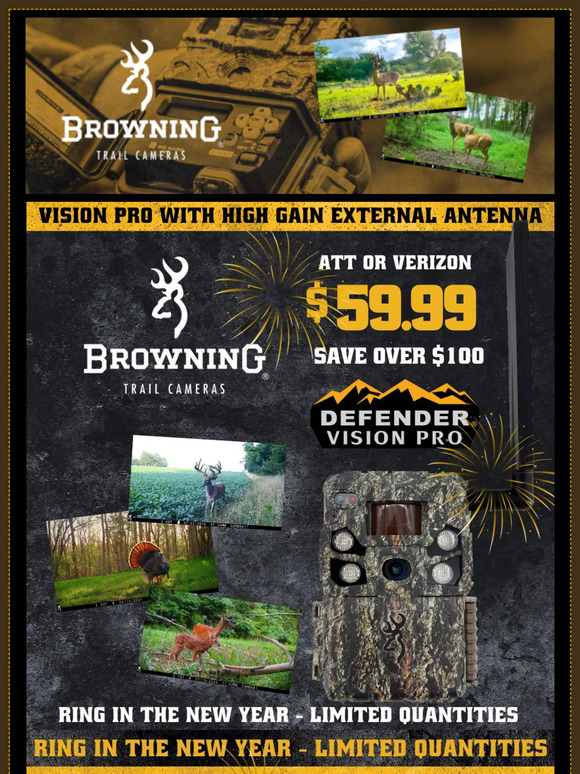 In case you missed it - Ring in the New Year with Browning Trail Cameras!