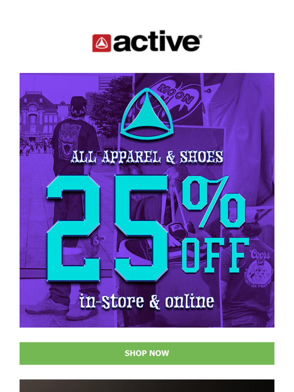 ⚡Last Call 25% OFF ALL APPAREL & FOOTWEAR!
