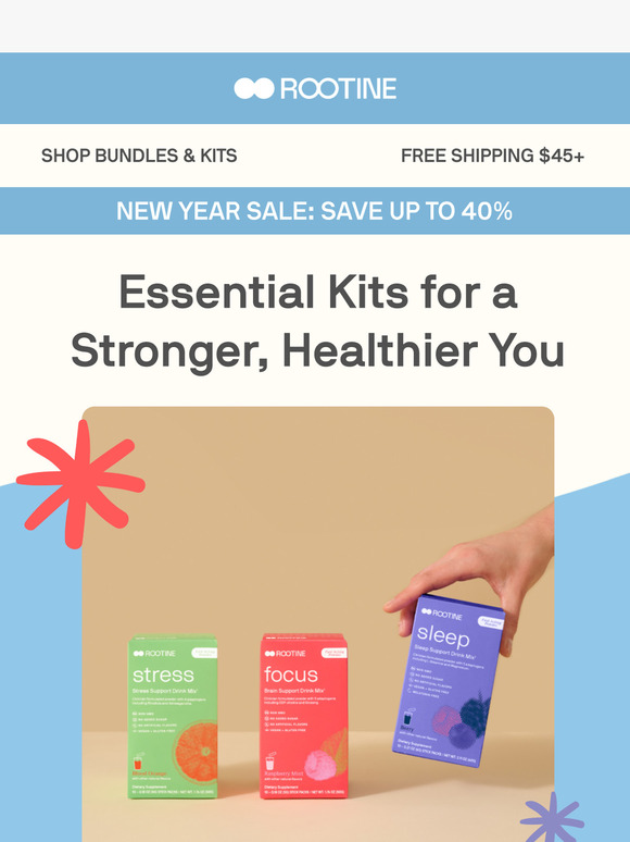 Level Up Your New Year Routine with 30% Off Kits