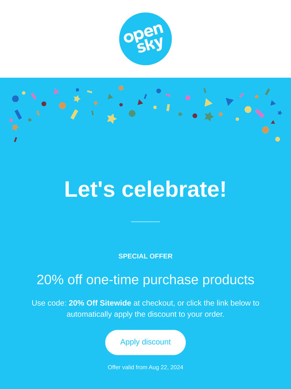 We're celebrating with savings! 🎉