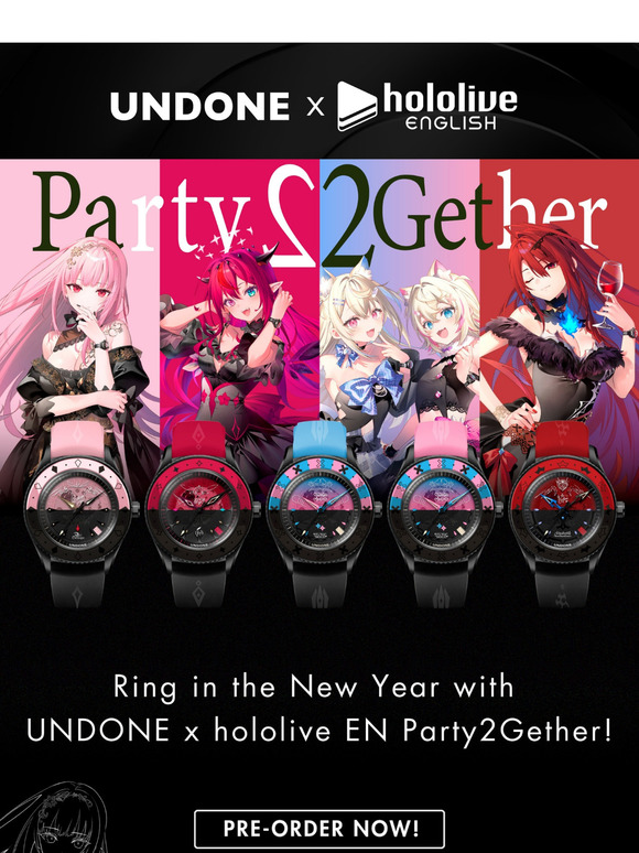 Ring in the New Year with UNDONE x hololive EN Party2Gether ✨
