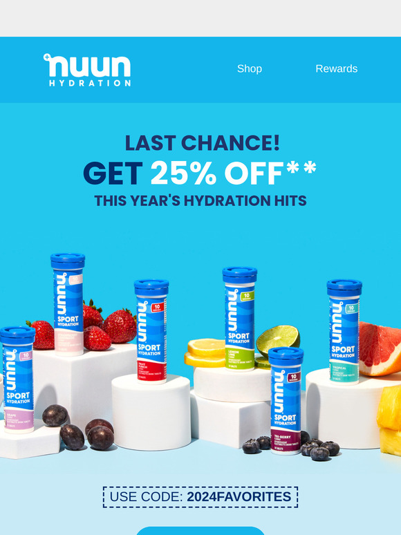 Nuun: Ends Today! 25% Off Nuun 2024 Favorites | Milled