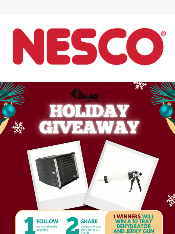 LAST DAY Dehydrator and Jerky Gun Giveaway!