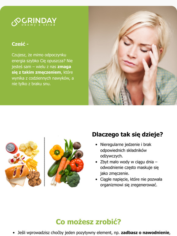 Dlaczego czasem brak Ci energii?