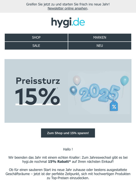 💰Preissturz zum Jahreswechsel!