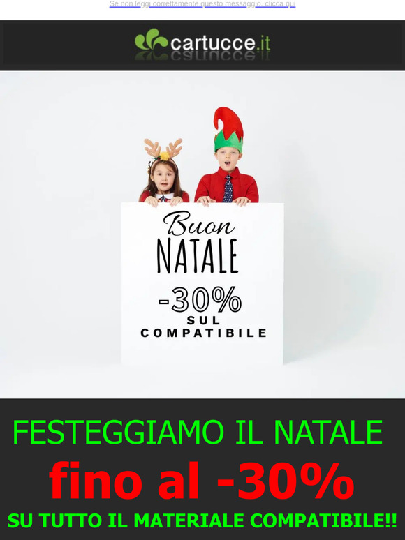 🎅 ULTIMO GIORNO!!  ▶Sconto fino al 30% su tutto il materiale compatibile!