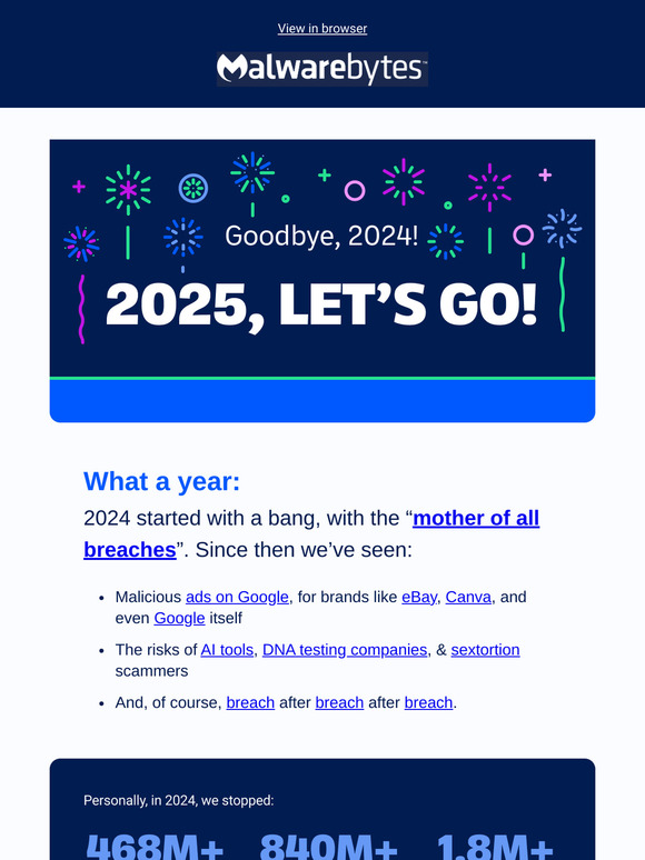 Goodbye 2024. 2025, let’s go!