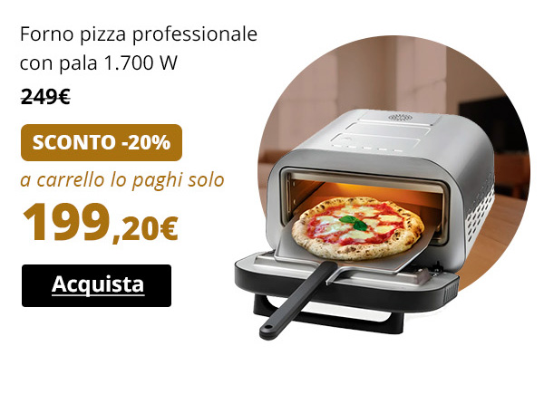 Forno pizza professionale con pala 1.700 W
