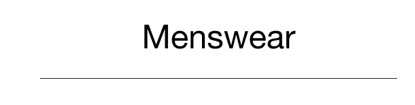 Menswear