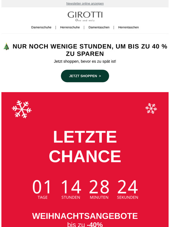 Letzte Chance: Weihnachtsrabatt endet bald 🎄