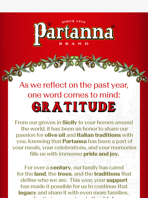 With Gratitude from Partanna